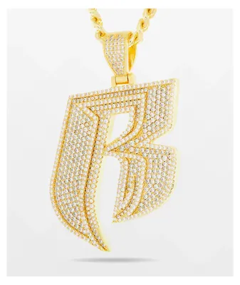 King Ice x Ruff Ryders Logo 22" Gold Chain Necklace