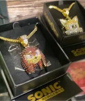 King Ice x Sonic Shadow 20" Gold Chain Necklace