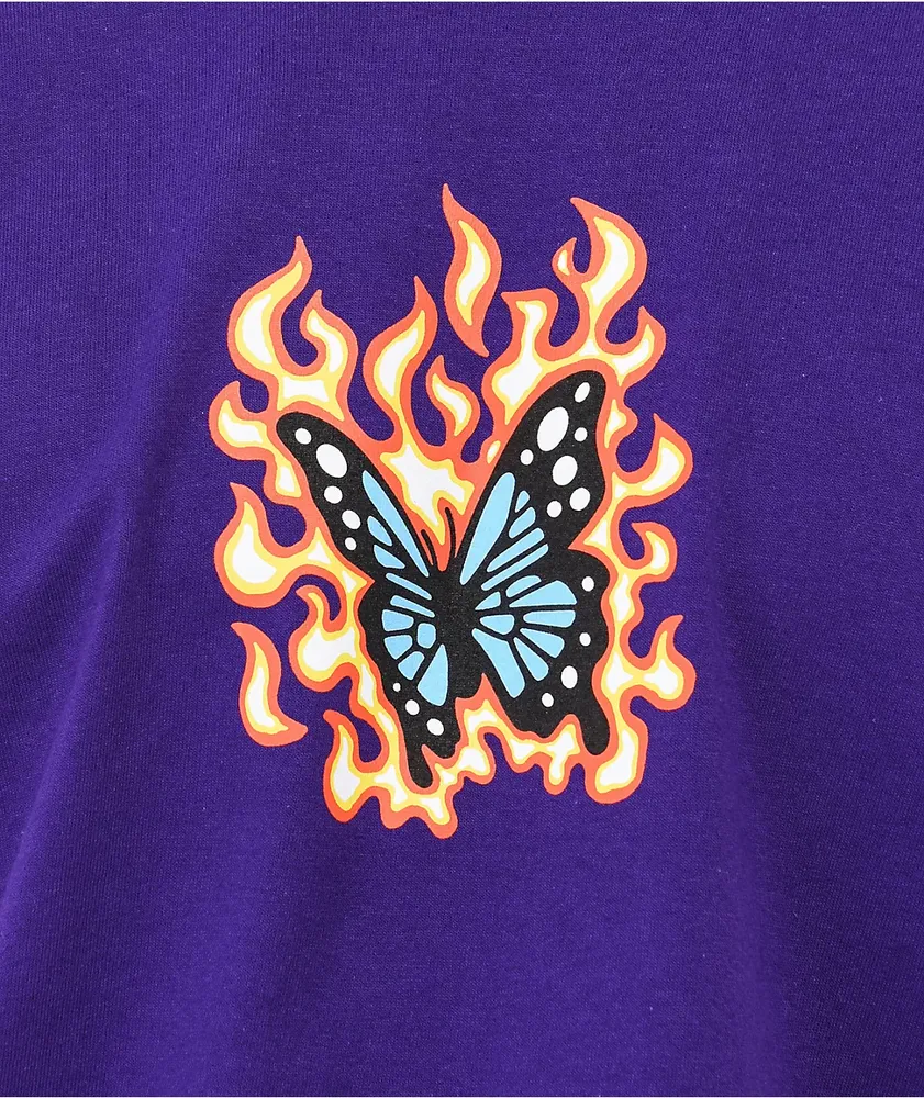 Know Bad Daze Hot Fire Purple T-Shirt
