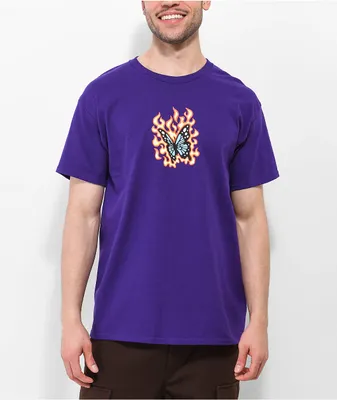 Know Bad Daze Hot Fire Purple T-Shirt