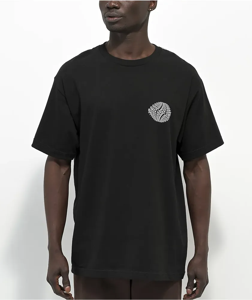 Know Bad Daze Roll Up Black T-Shirt