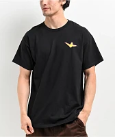 Krooked Bird Landing Black T-Shirt