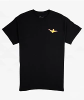 Krooked Bird Lighetning Black T-Shirt