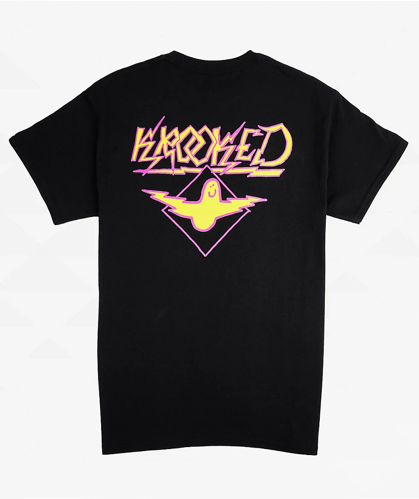 Krooked Bird Lighetning Black T-Shirt