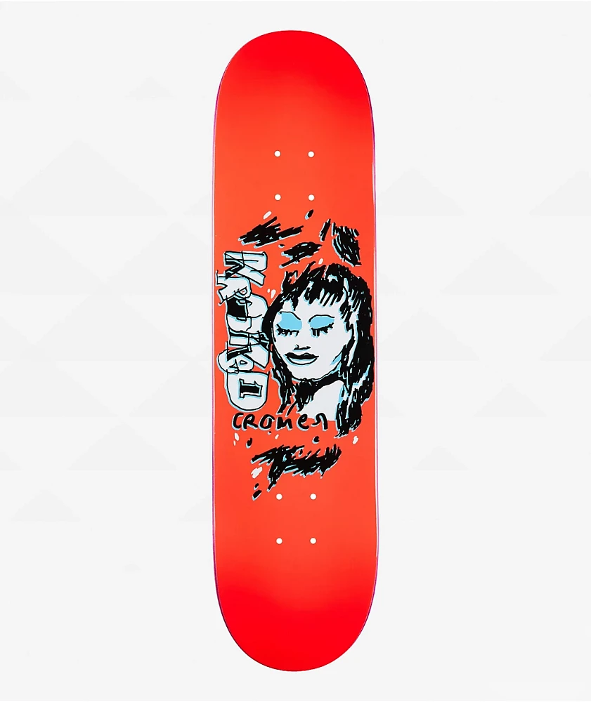 Krooked Cromer Pink And Blue 8.06" Skateboard Deck