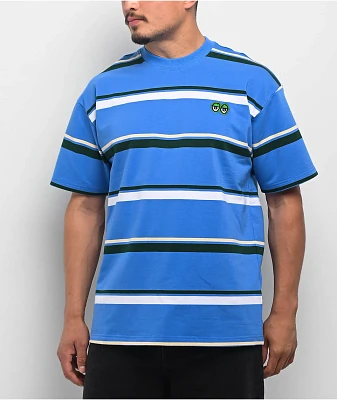 Krooked Eyes Blue Stripe T-Shirt