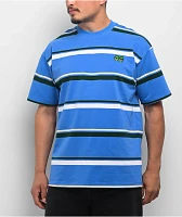Krooked Eyes Blue Stripe T-Shirt