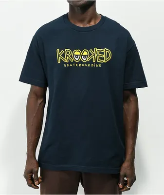 Krooked Eyes Fill Navy T-Shirt