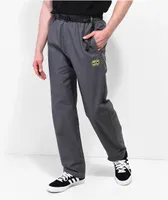 Krooked Eyes Grey Elastic Waist Pants