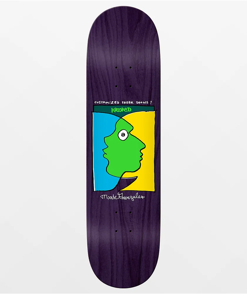 Krooked Gonz Freek Show 8.62" Skateboard Deck