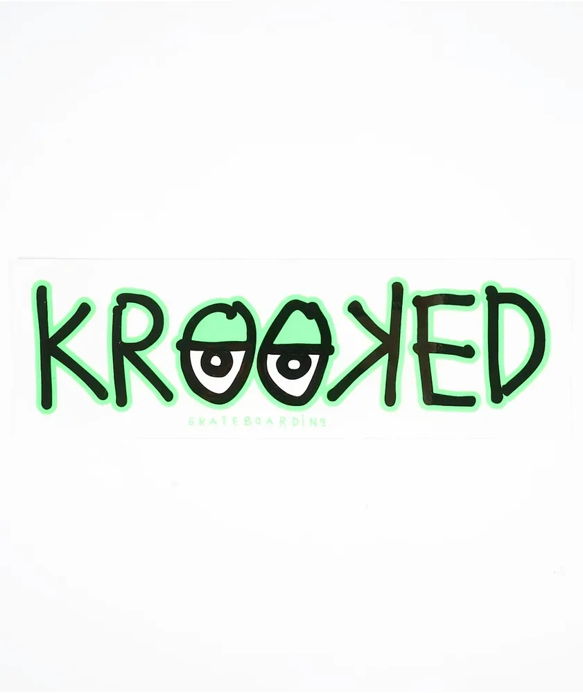 Krooked Logo Eyes Medium Sticker
