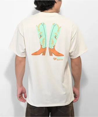 Krux Surf Boots Natural T-Shirt