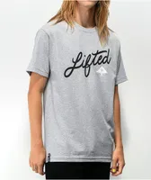 LRG Angled Script Grey T-Shirt