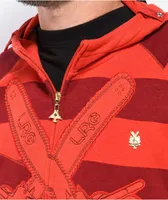 LRG Friday The 47th Red Zip Hoodie