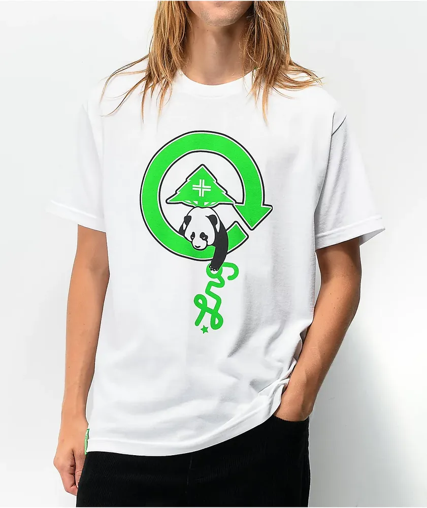 LRG Panda Script Grab White T-Shirt