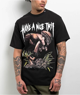 LRG x Push Trees Nice Trip Black T-Shirt