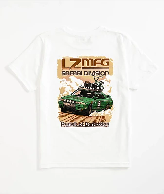 LZMFG Kids Safari Division Rally White T-Shirt