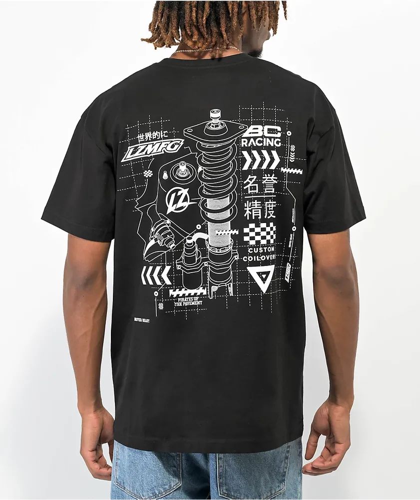 LZMFG Suspension Black T-Shirt