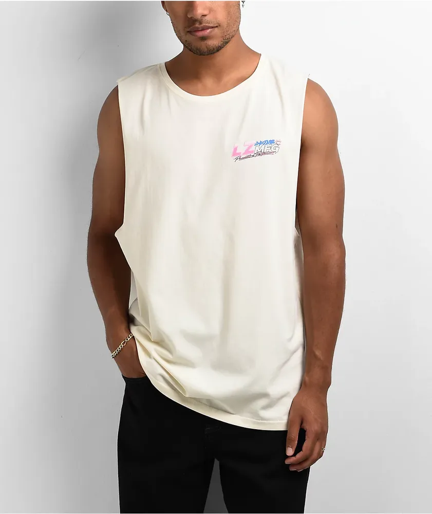 LZMFG Touge Dreams Natural Muscle Tank Top