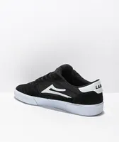 Lakai Cambridge Black & White Suede Skate Shoes