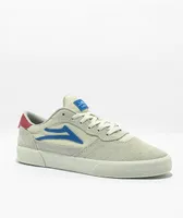 Lakai Cambridge Cream Suede & Canvas Skate Shoes