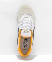 Lakai Cambridge White, Navy & Yellow Skate Shoes