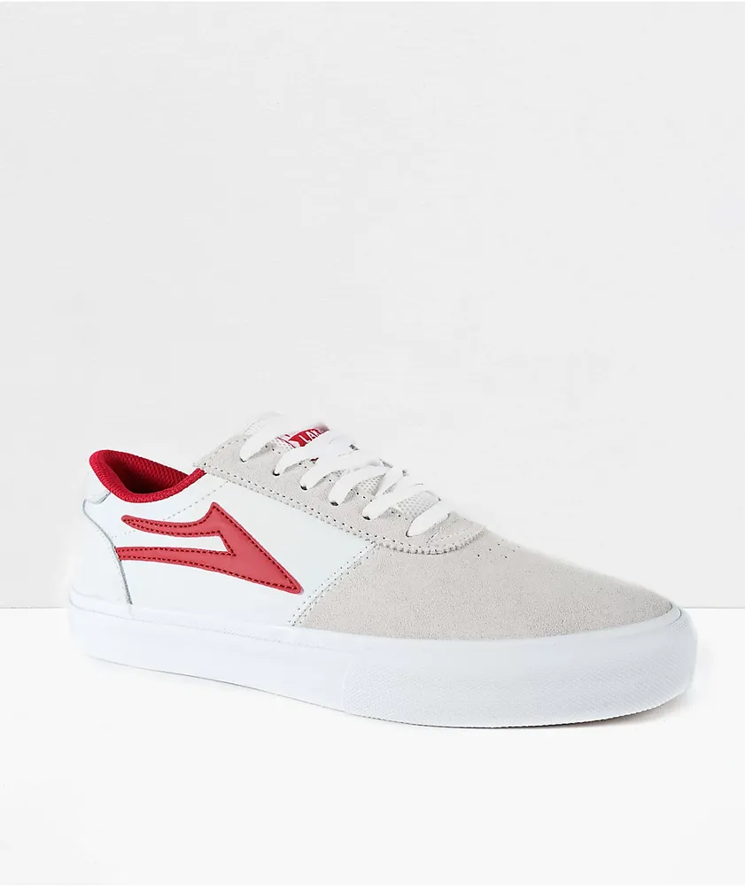 red lakai shoes