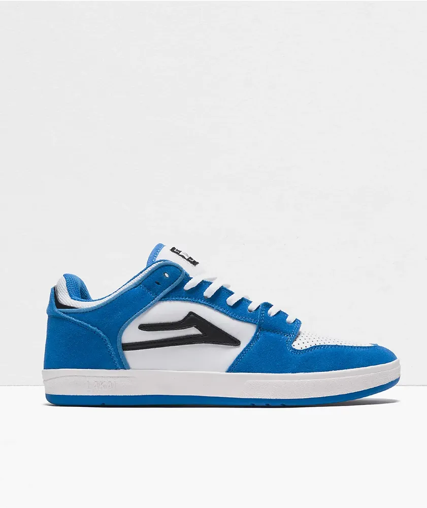 Lakai Telford Low Blue Suede Skate Shoes