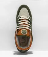 Lakai Telford Low Earth Green & Orange Suede Skate Shoes