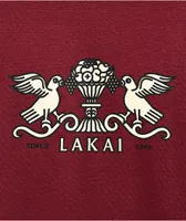 Lakai Terrace Birds Maroon T-Shirt