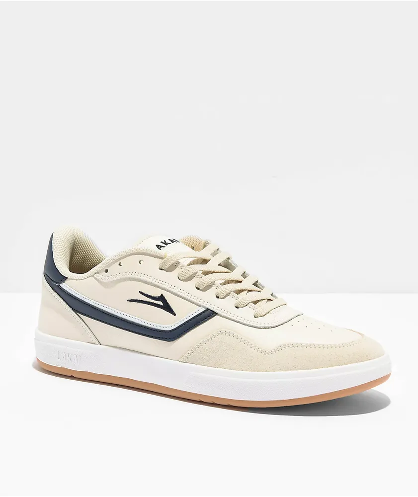 Lakai Terrace Cream Suede Skate Shoes