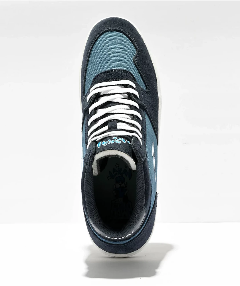 Lakai Villa Slate & Navy Suede Skate Shoes