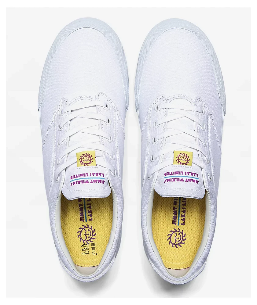 Lakai Wilkins White Canvas Skate Shoes