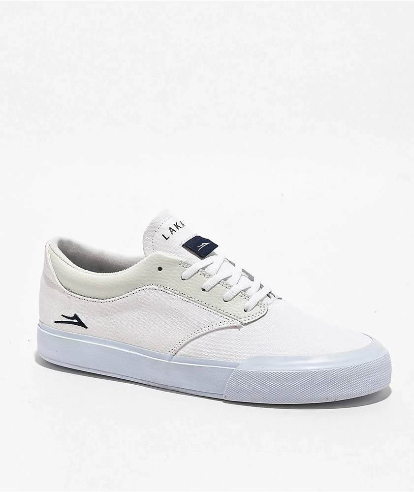 Lakai Wilkins White Canvas Skate Shoes