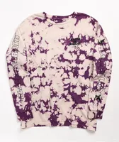 Lakai x Black Sabbath Master Of Reality Purple & White Tie Dye Long Sleeve T-Shirt