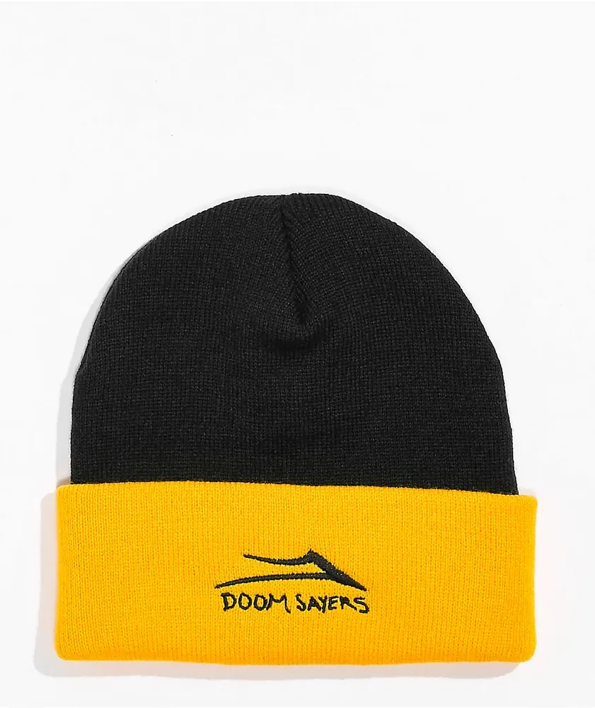 Lakai x Doomsayers Black & Yellow Two-Tone Beanie