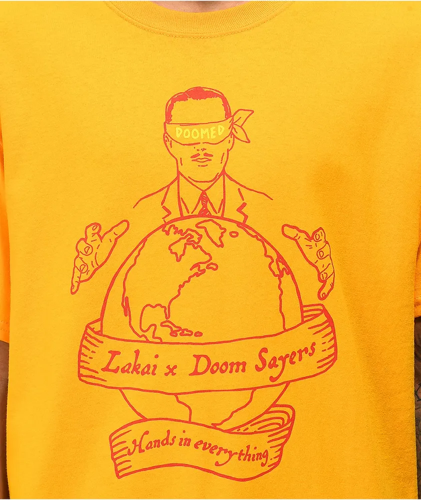 Lakai x Doomsayers Corp World Yellow T-Shirt