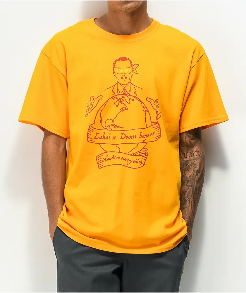 Lakai x Doomsayers Corp World Yellow T-Shirt