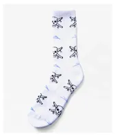 Lakai x Key Street Pirate White Crew Socks