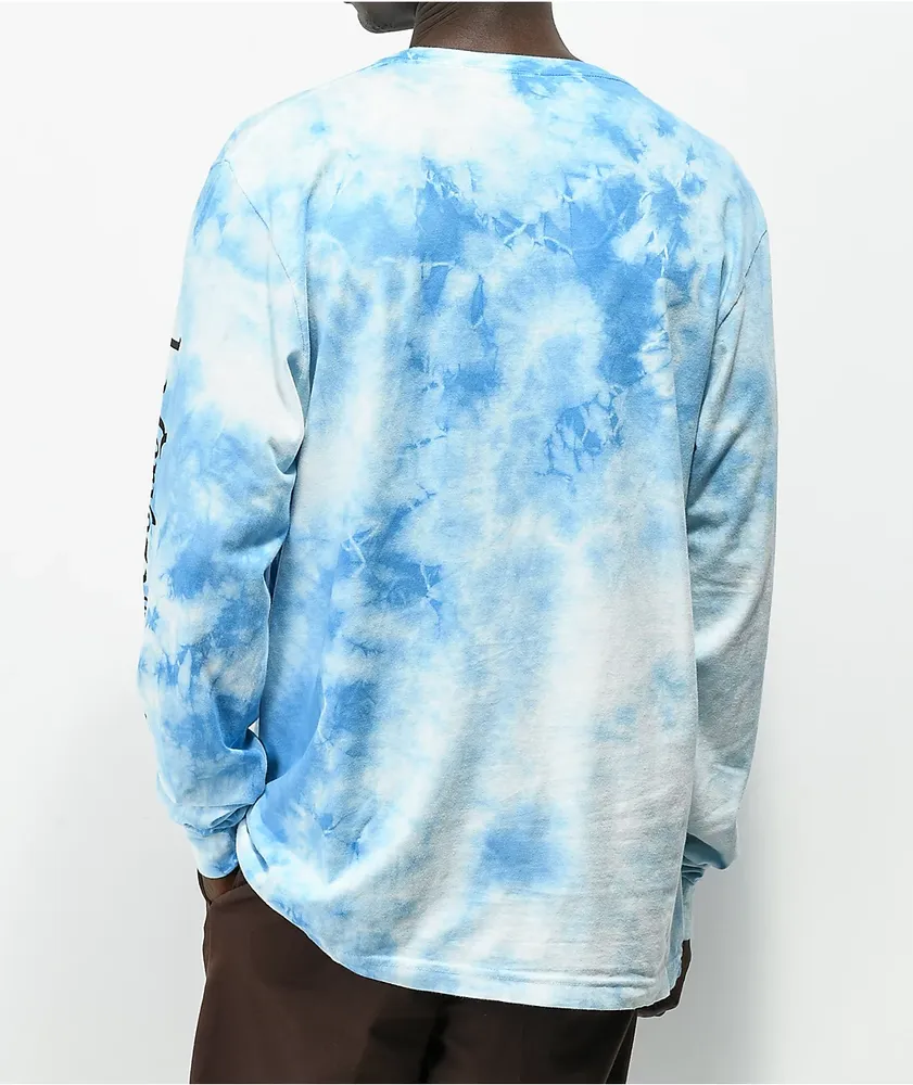 Lakai x Pacifico Cerveza Blue & White Tie Dye Long Sleeve T-Shirt