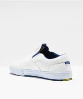 Lakai x Pacifico Owen VLK White Canvas Slip-On Skate Shoes