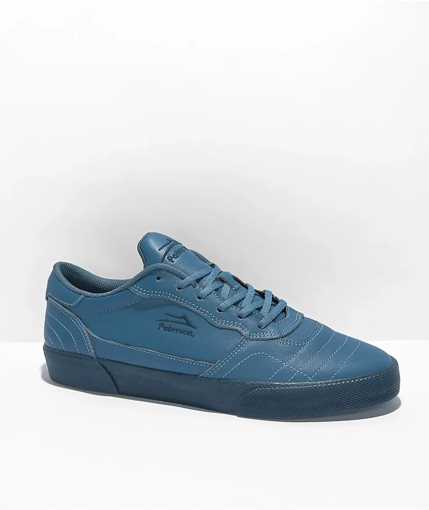 Lakai x Paterson Cambridge Blue Leather Skate Shoes