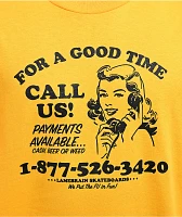 Lamebrain Call Us! Gold T-Shirt