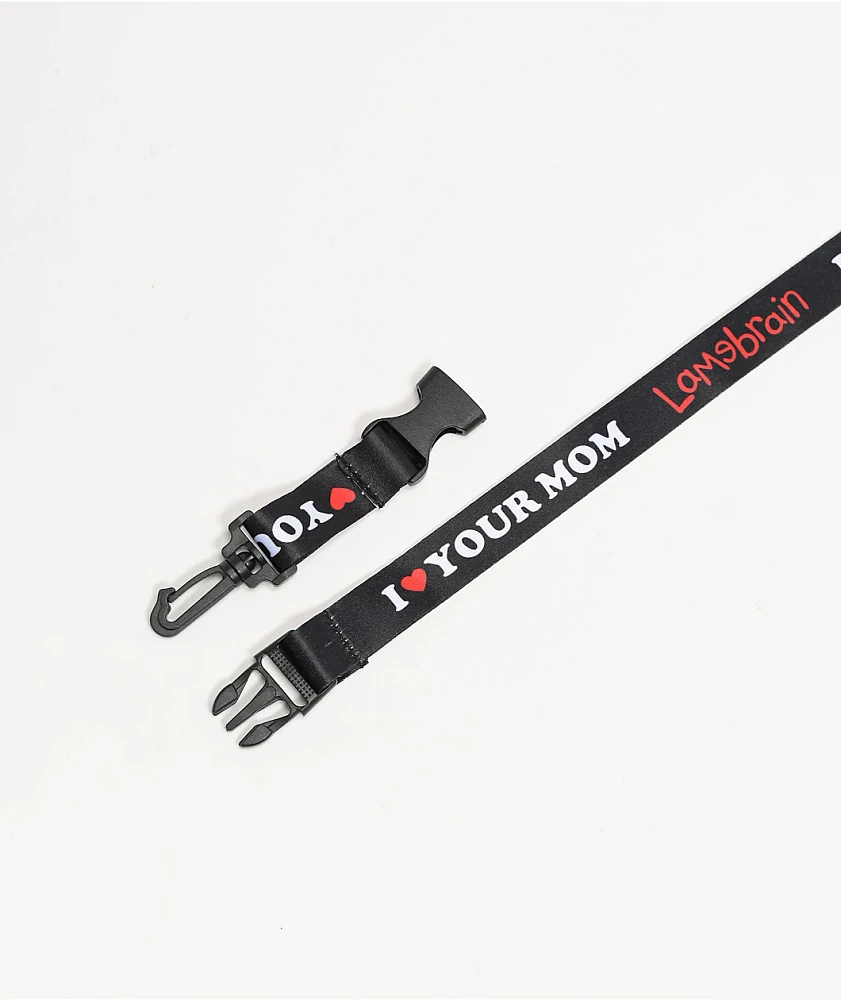 Lamebrain True Love Black Lanyard