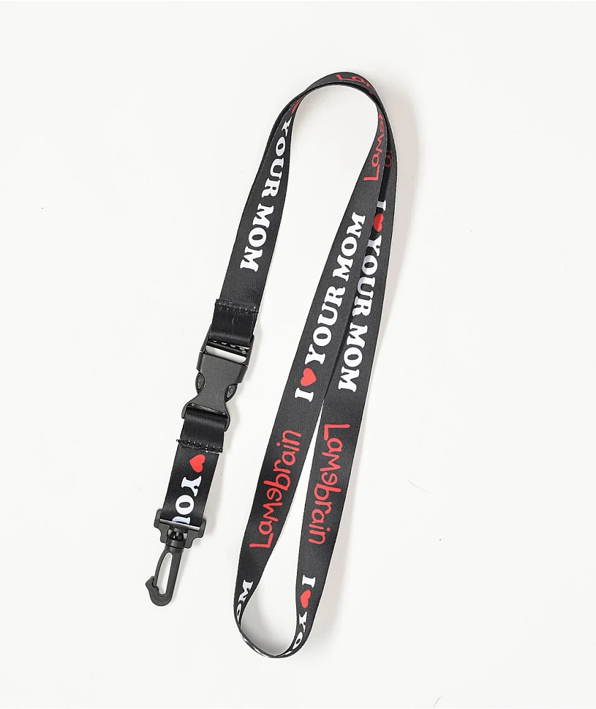 Lamebrain True Love Black Lanyard