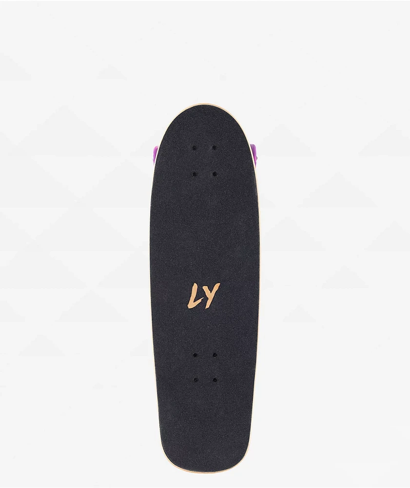 Landyachtz Tugboat Purple Snek 30" Cruiser Skateboard Complete