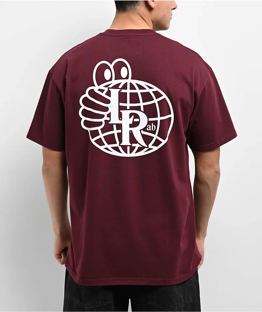 Last Resort AB Atlas Monogram Burgundy T-Shirt