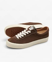 Last Resort AB VM001-Lo Bison Brown & White Skate Shoes