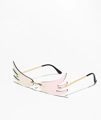 Laugh Wing Iridescent Sunglasses