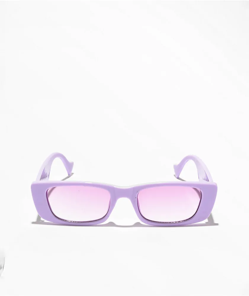 Lavender Rectangle Sunglasses